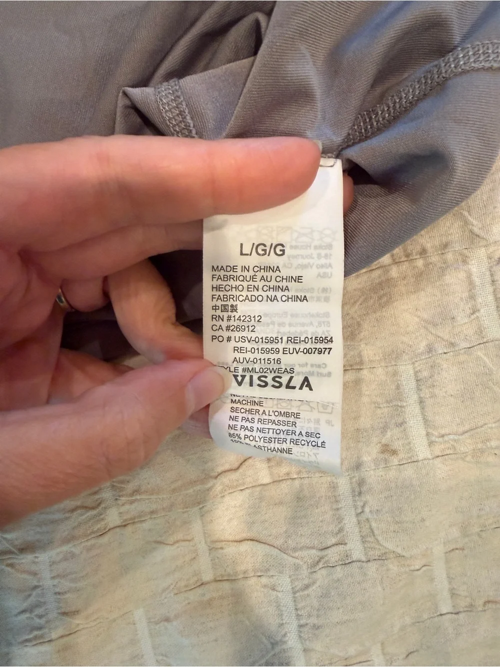 VISSLA Men's Long-Sleeve Sun Shirt - Gray